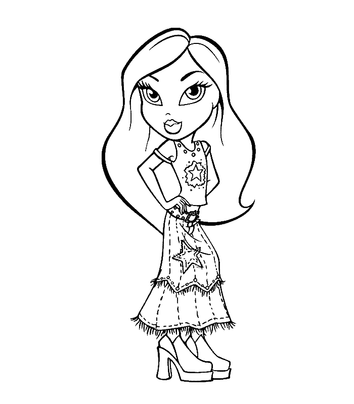 dibujos para colorear bratz