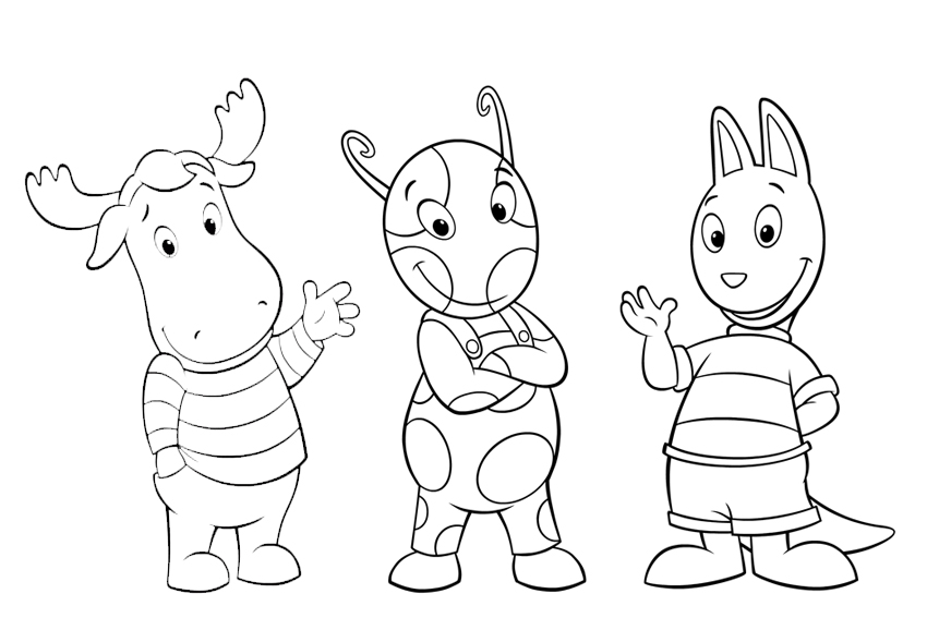 dibujos para colorear de backyardigans