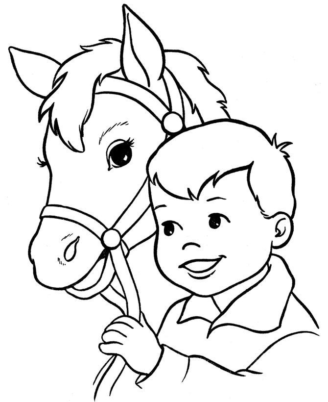 dibujos para colorear de caballos