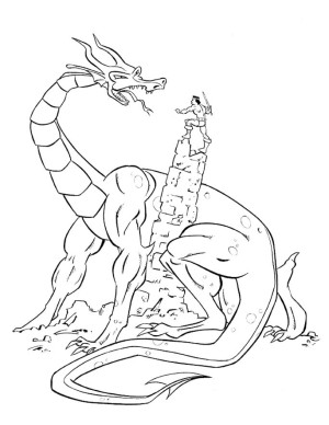 dibujos para colorear de dragones
