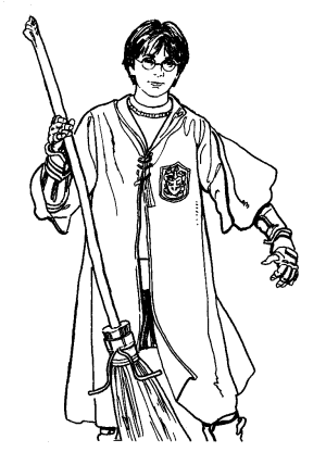 dibujos para colorear de harry potter 02