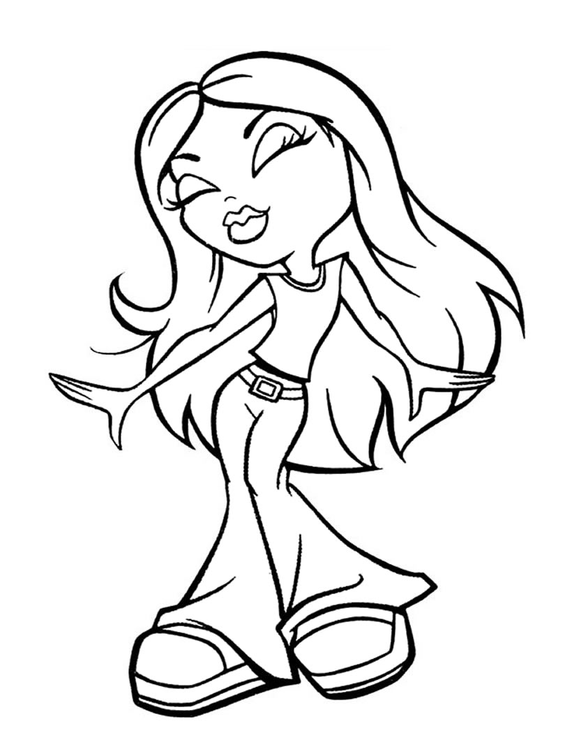 dibujos para colorear de las bratz