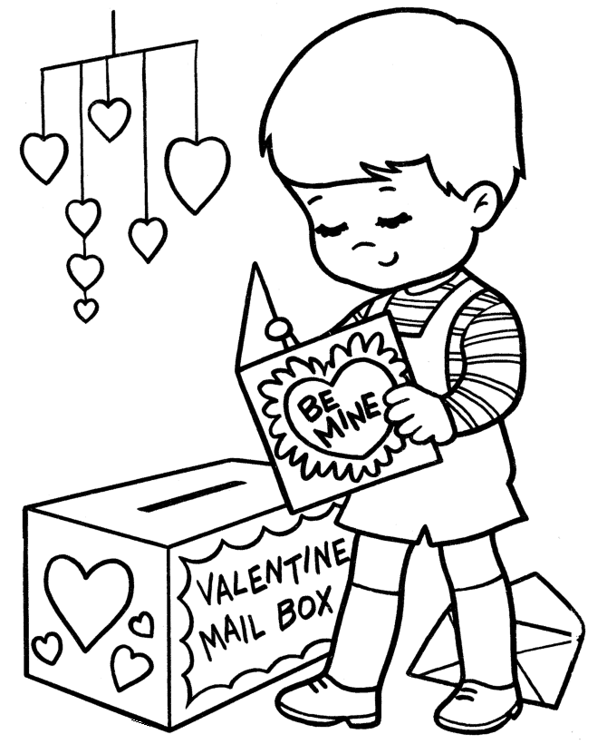 dibujos para colorear de san valentin
