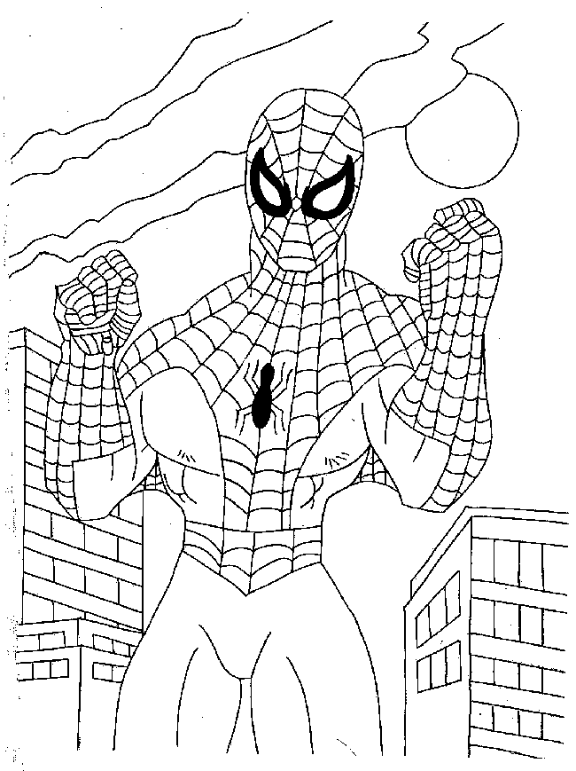 dibujos para colorear de spiderman