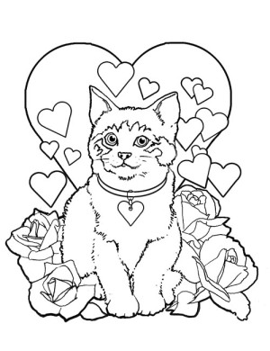 dibujos para colorear del dia de san valentin