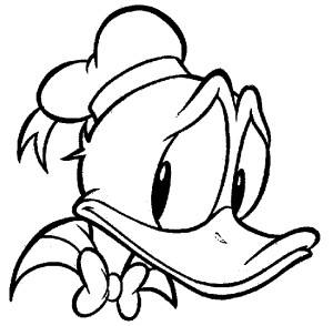 dibujos para colorear del pato donald