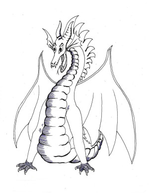 dibujos para colorear dragones