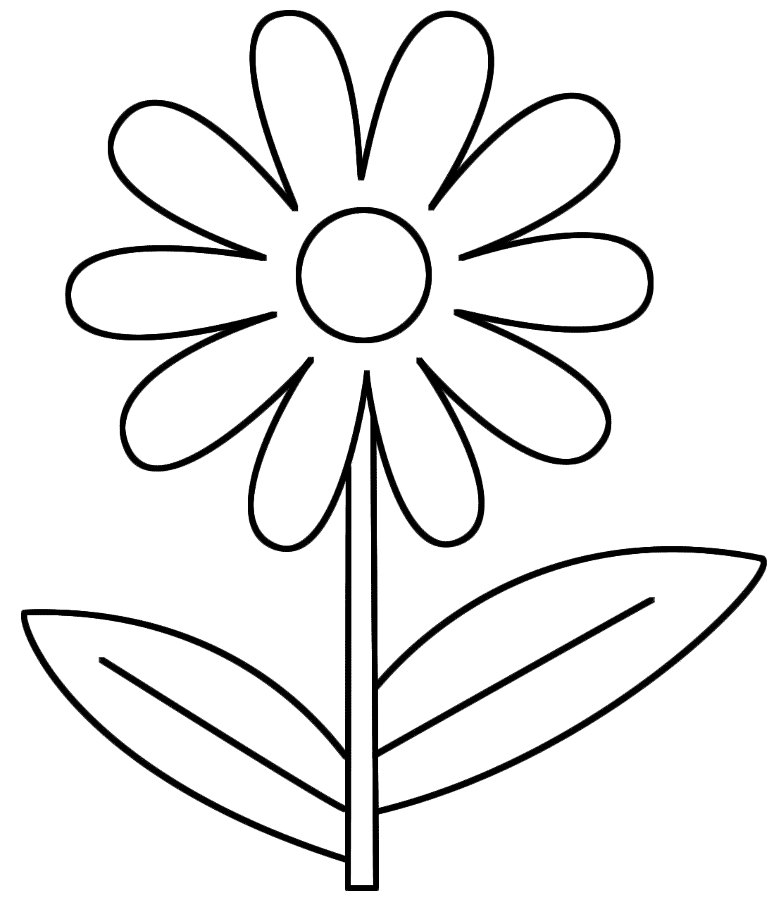 dibujos para colorear flores