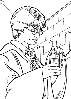 dibujos para colorear harry potter