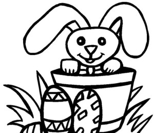 dibujos para colorear huevos de pascua