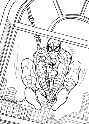 dibujos para colorear spiderman
