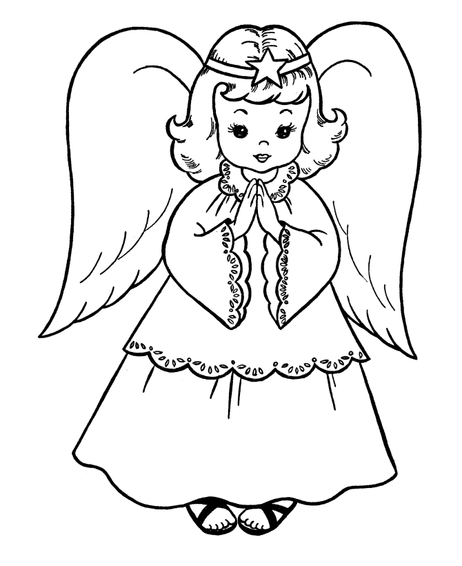 dibujos para pintar de angeles