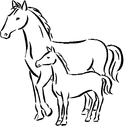 dibujos para pintar de caballos