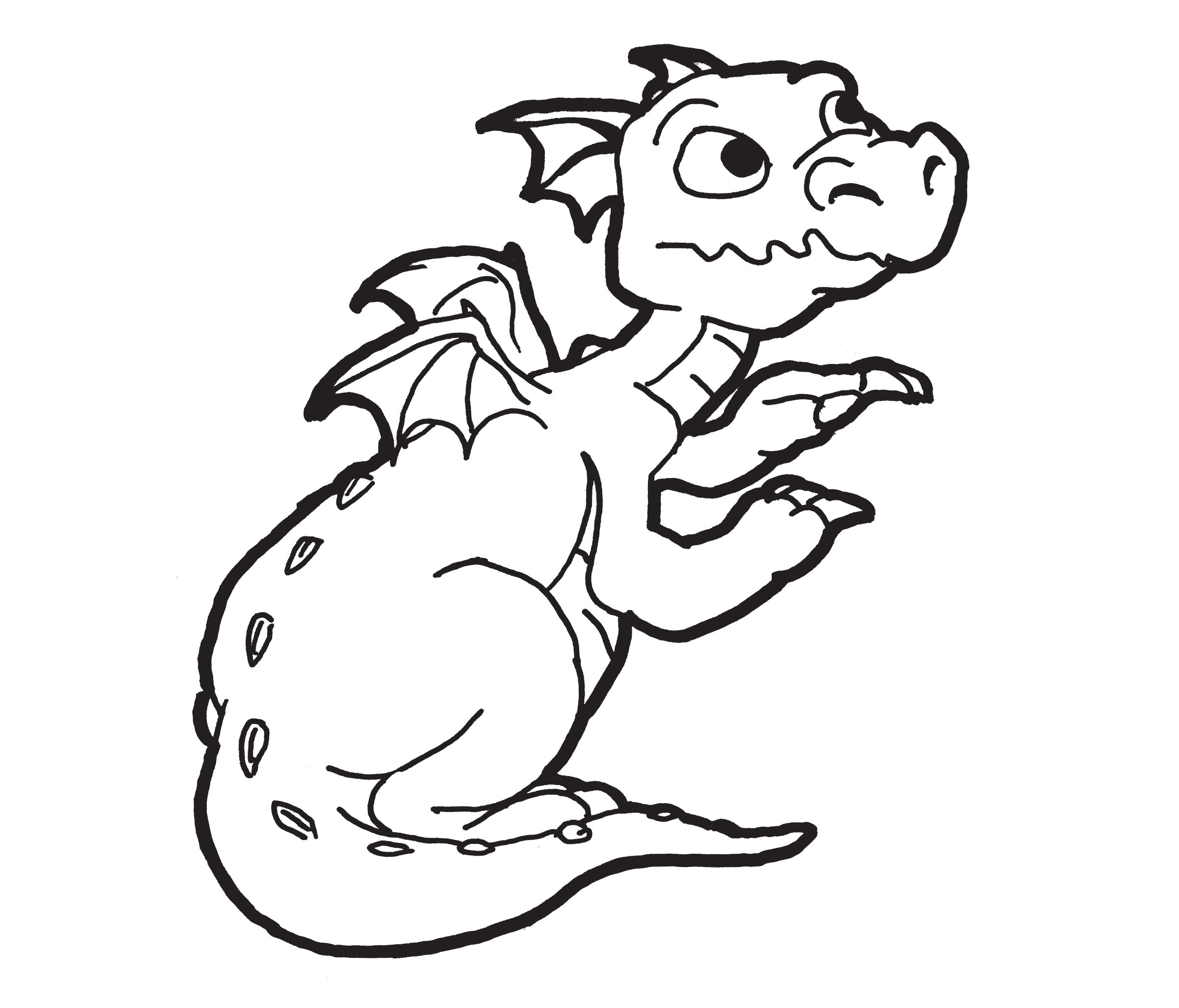dibujos para pintar de dragones
