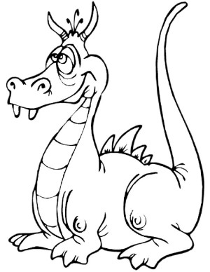 dragon para colorear