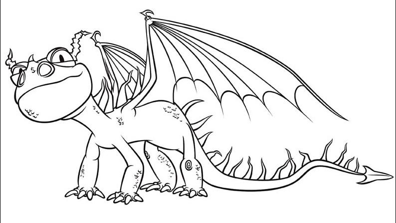 dragon para colorear