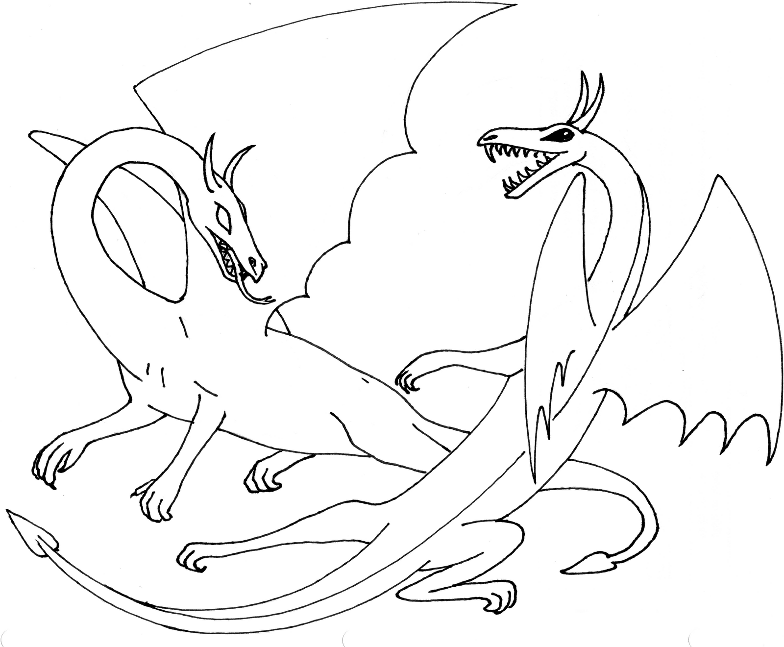 dragones para colorear e imprimir