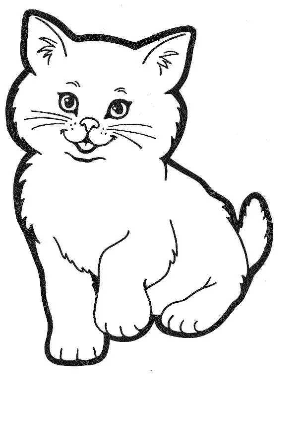 Disco Cada semana condensador Gato para colorear, pintar e imprimir