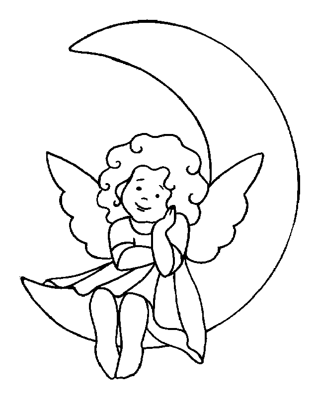 imagenes para colorear de angeles