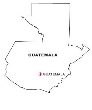 mapa de guatemala para coloerar
