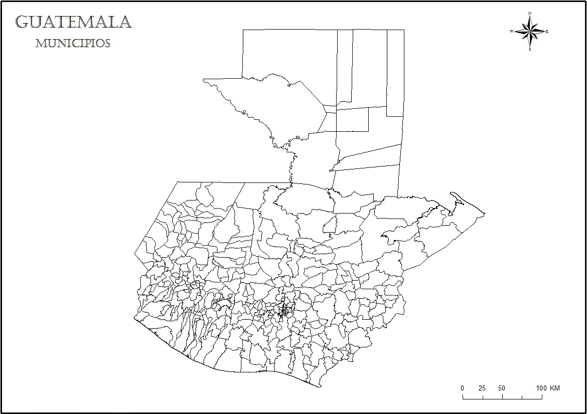 mapa de guatemala para imprimir