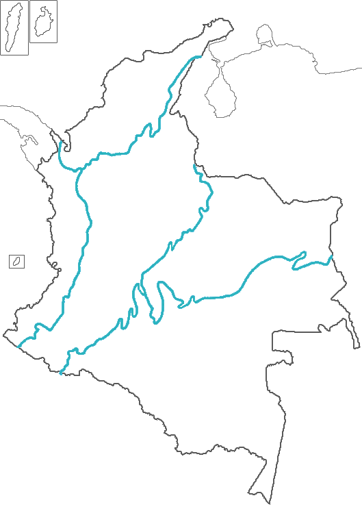 mapas de colombia para colorear