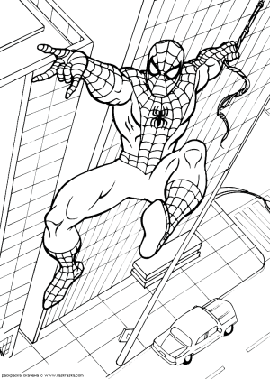 spiderman colorear