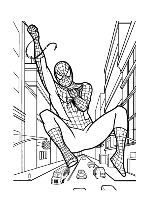 spiderman para pintar