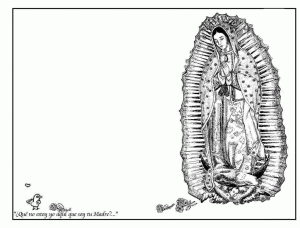 virgen de guadalupe para imprimir y pintar