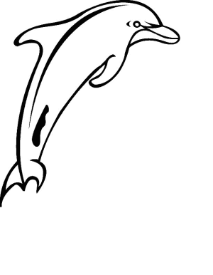 delfin para pintar