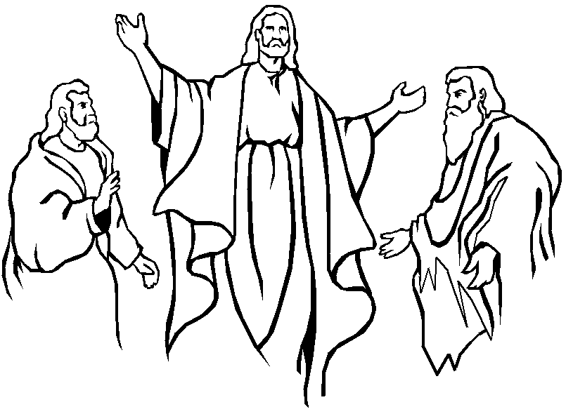 dibujo de jesus para colorear