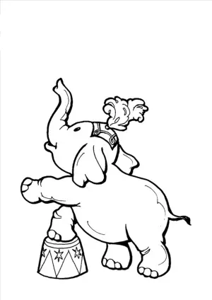 dibujos de elefante para colorear