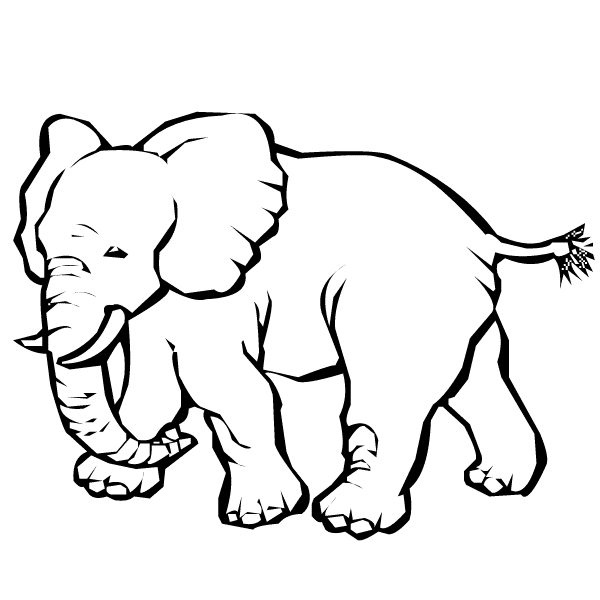 dibujos de elefantes para colorear