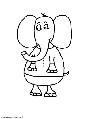 dibujos de elefantes para imprimir