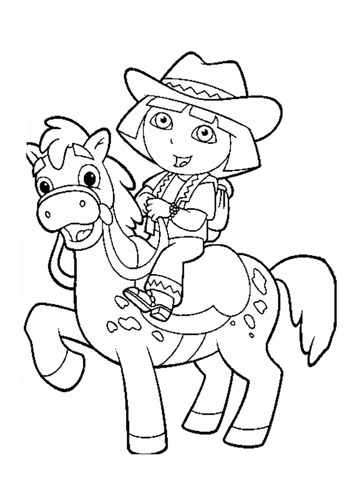 dibujos dora para colorear