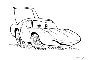 dibujos para colorear carros disney