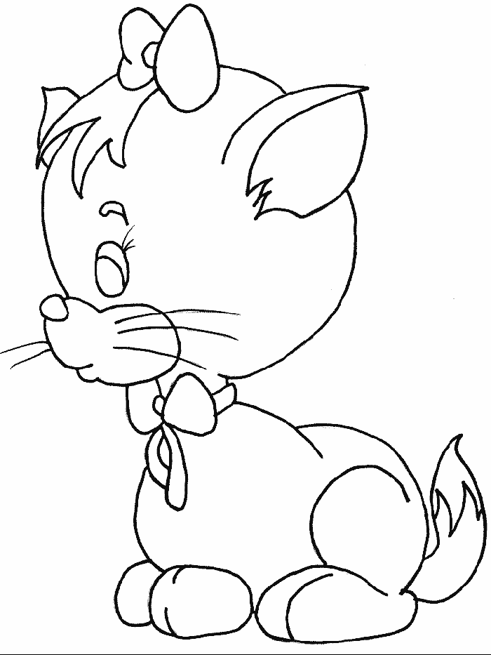 dibujos para colorear de gatitos