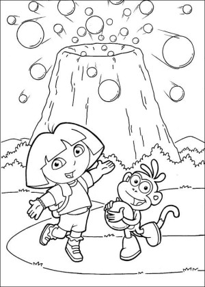 dibujos para colorear dora la exploradora