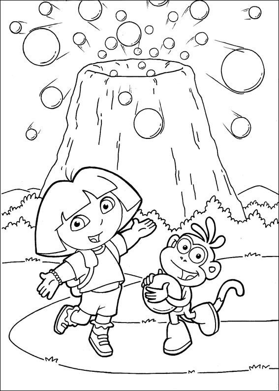 dibujos para colorear dora la exploradora