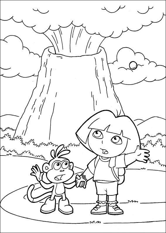 dibujos para colorear dora