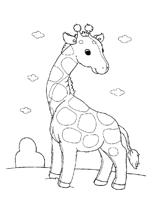 dibujos para colorear jirafas