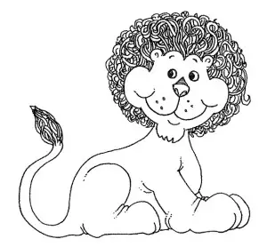 dibujos para colorear leones