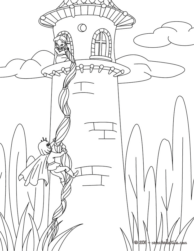 dibujos para colorear rapunzel