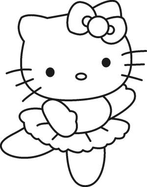 dibujos para pintar de hello kitty