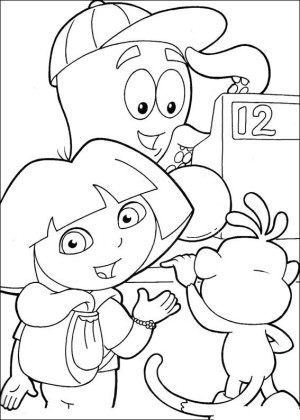 dora dibujos para colorear