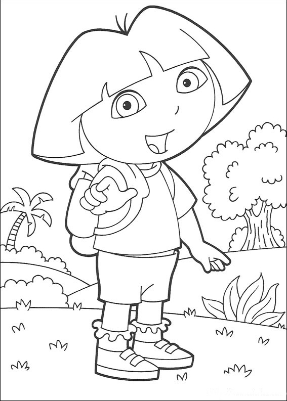 dora la exploradora colorear