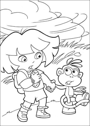 dora para colorear