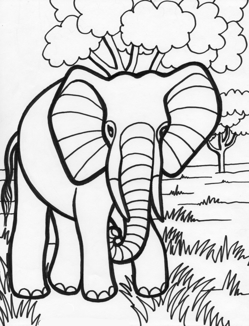 elefante para pintar