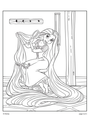 Rapunzel para colorear