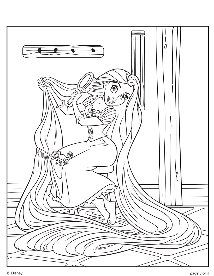 Rapunzel para colorear